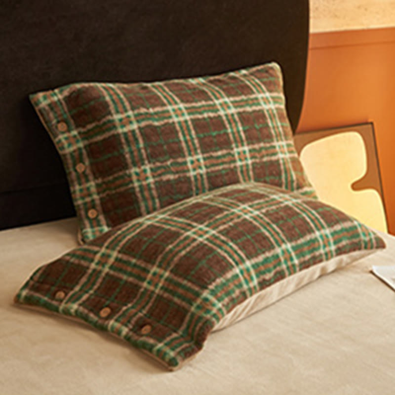 Ownkoti Classic Plaid Cozy Thick Bedding Set (4PCS)  - image 14