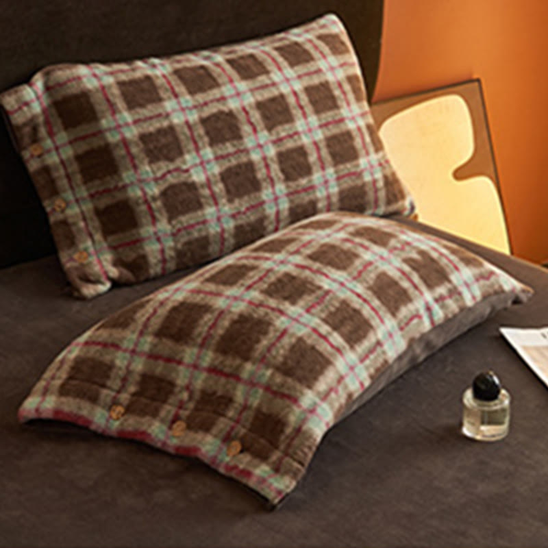 Ownkoti Classic Plaid Cozy Thick Bedding Set (4PCS)  - image 25