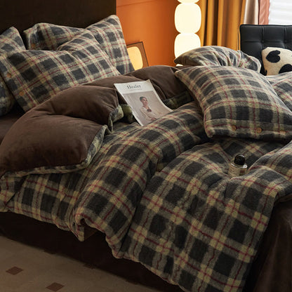 Ownkoti Classic Plaid Cozy Thick Bedding Set (4PCS)  - image 38
