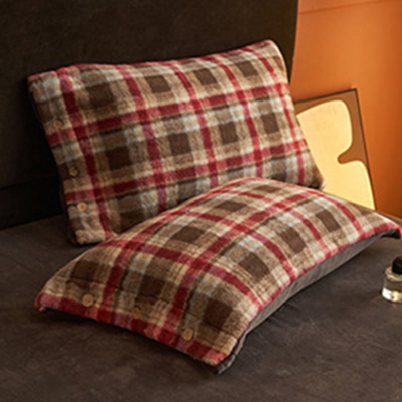 Ownkoti Classic Plaid Cozy Thick Bedding Set (4PCS)  - image 29