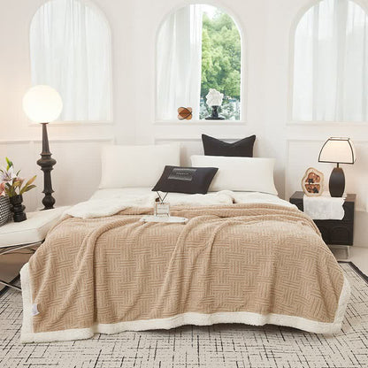 Ownkoti Plaid Jacquard Plush Throw Blanket - image 17