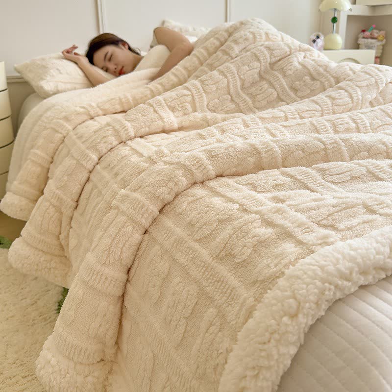 Bear Striped Textured Throw Blanket - image 21