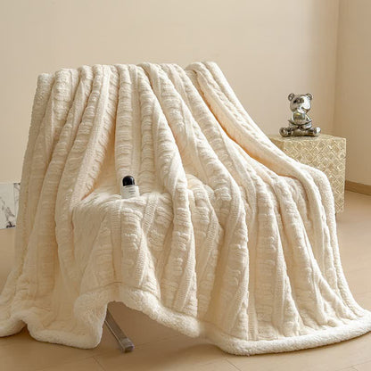 Bear Striped Textured Throw Blanket - image 23