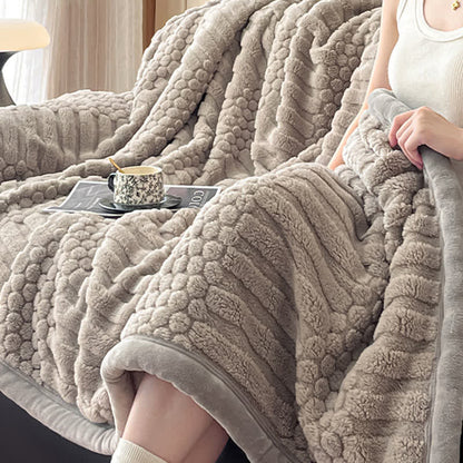 Ownkoti Geometric textured Plush Throw Blanket - image 12