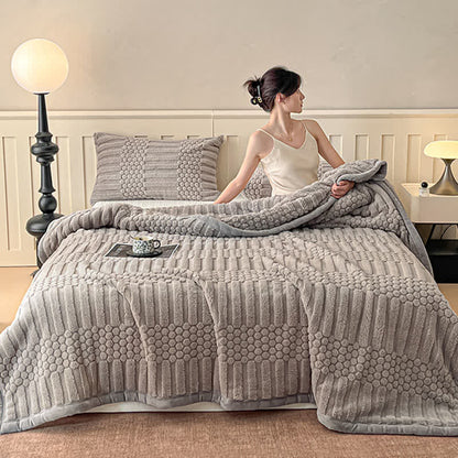 Ownkoti Geometric textured Plush Throw Blanket - image 8