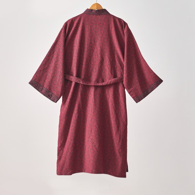 Ownkoti Christmas-inspired Cotton Gauze Kimono Robe - image 10