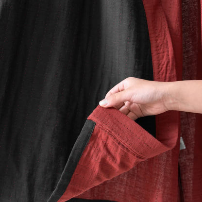 Ownkoti Minimalist Solid Cotton Gauze Kimono Robe - image 7