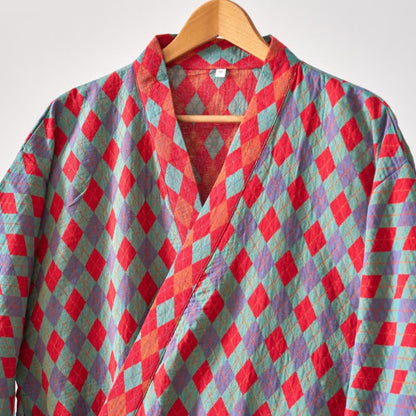 Ownkoti Classic Diamond Cotton Gauze Kimono Robe - image 13