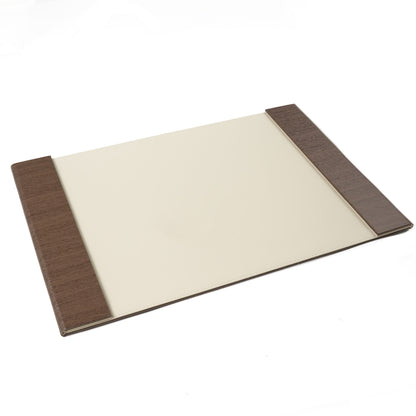 Wooden Trim Leather Desk Pad - image 5