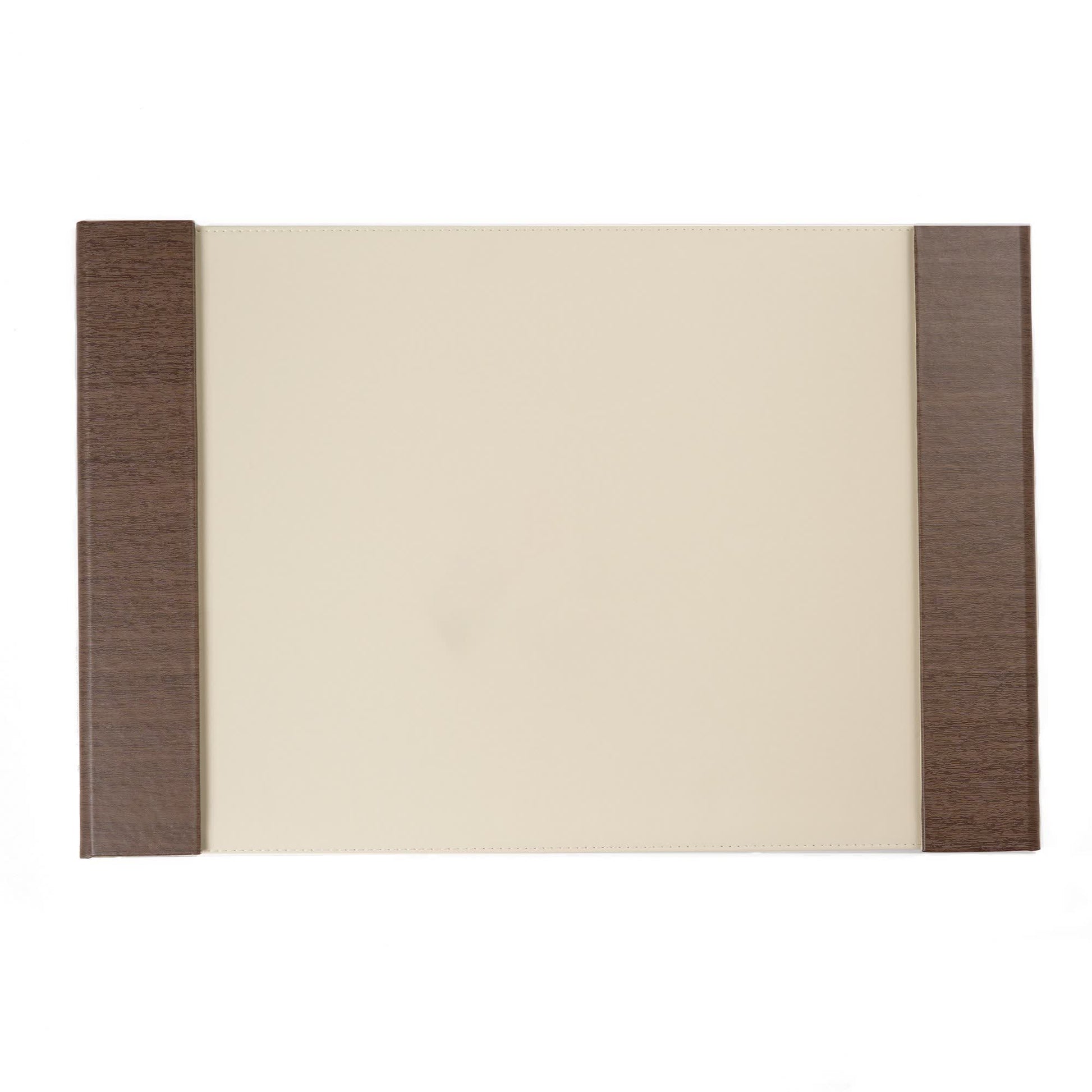 Wooden Trim Leather Desk Pad - image 4