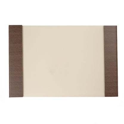 Wooden Trim Leather Desk Pad - image 4