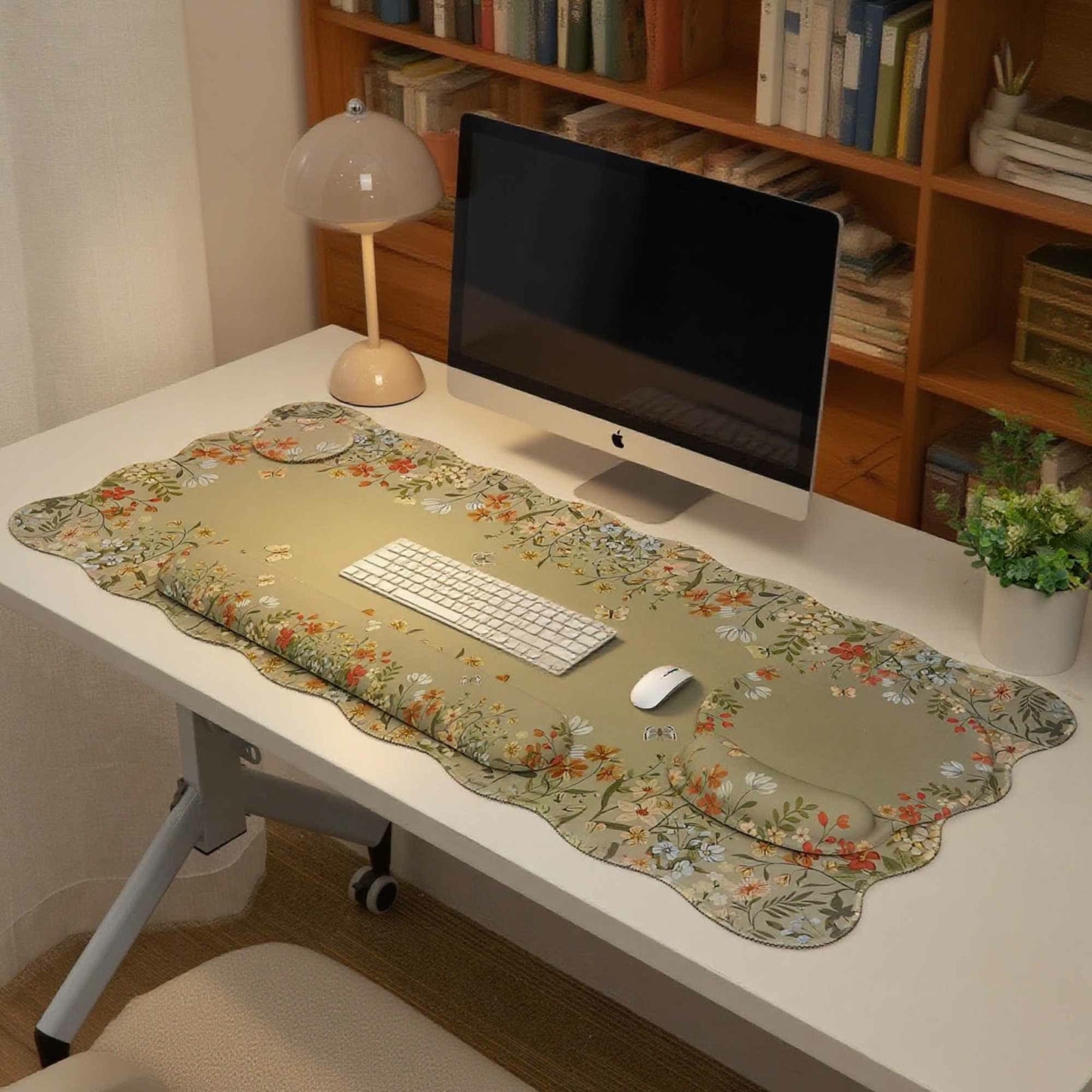 Floral Ergonomic Desk Mouse Pad Set  - image 1