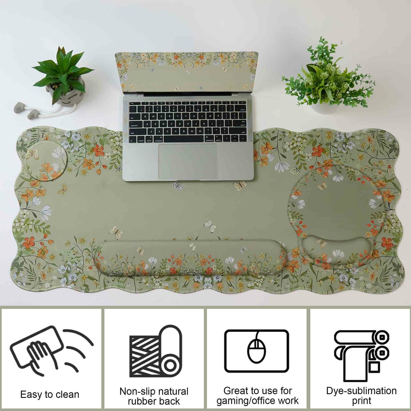 Floral Ergonomic Desk Mouse Pad Set  - image 10