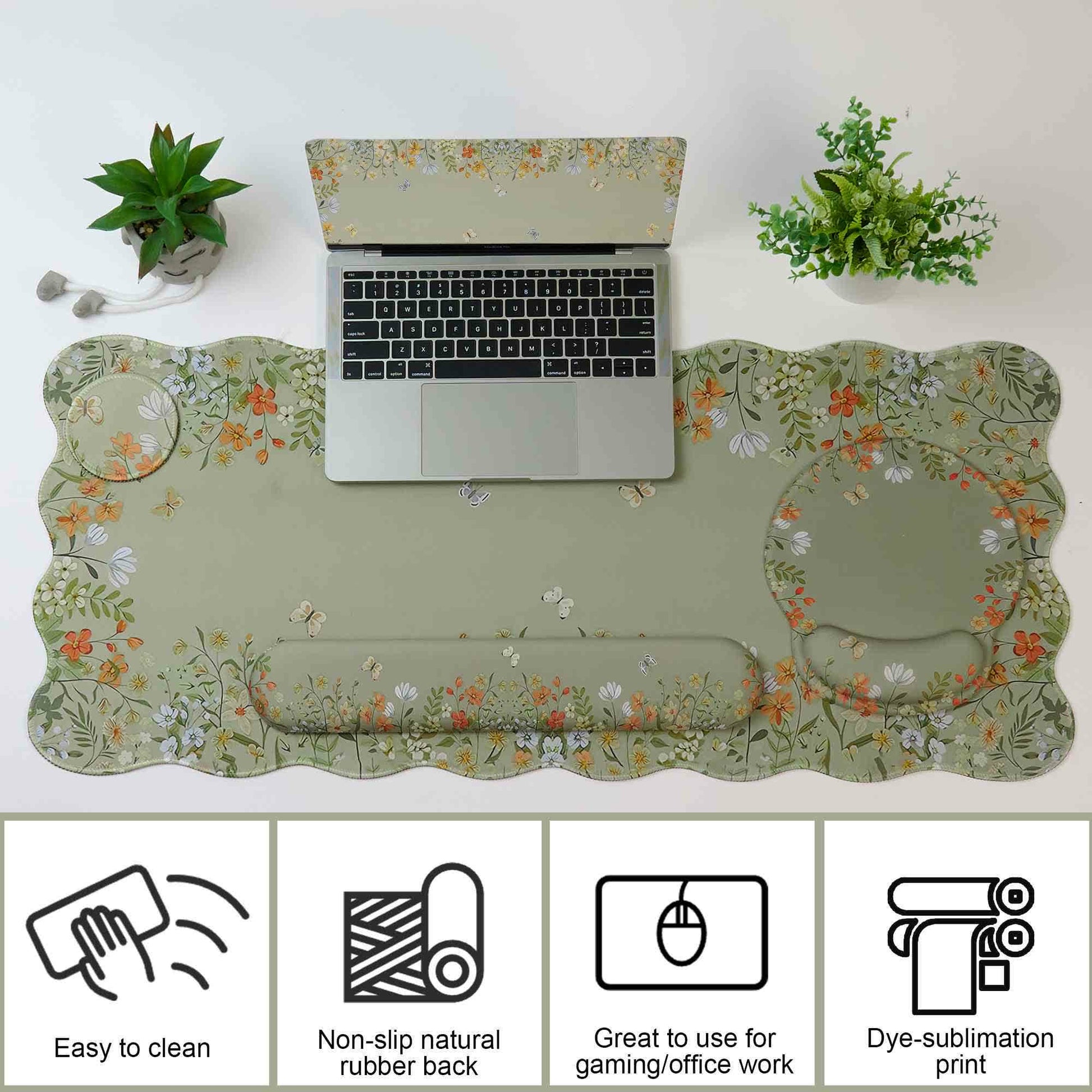 Floral Ergonomic Desk Mouse Pad Set  - image 10