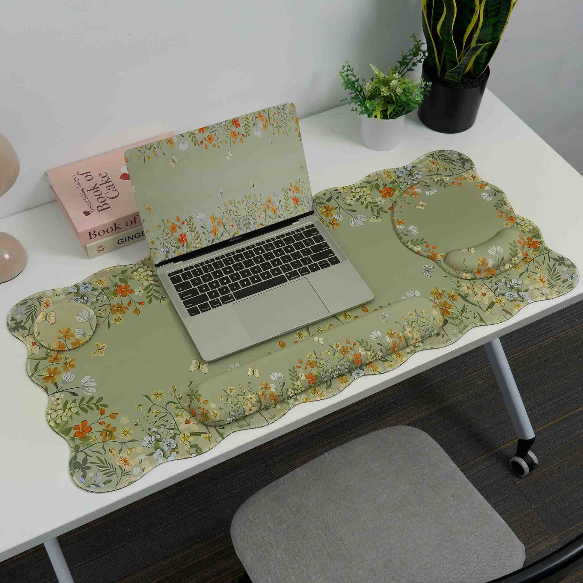 Floral Ergonomic Desk Mouse Pad Set  - image 2