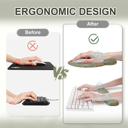 Floral Ergonomic Desk Mouse Pad Set  - image 12