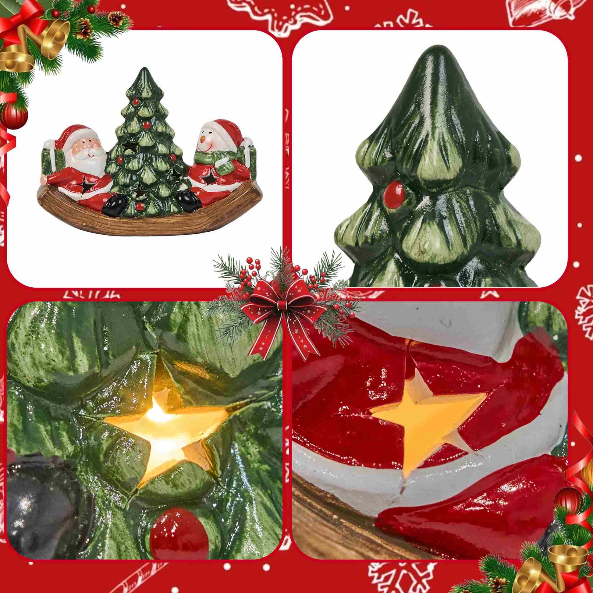 Ownkoti Lighted Christmas Tree Snowman Home Ornament - image 3