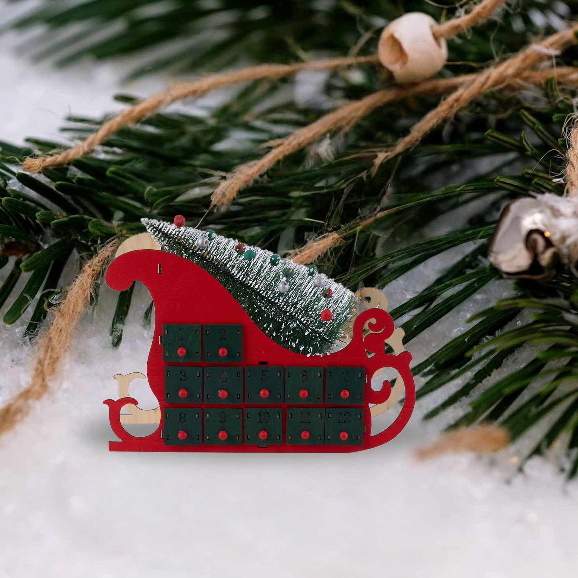 Ownkoti Christmas Countdown Advent Calendar Gift Box Decor - image 2