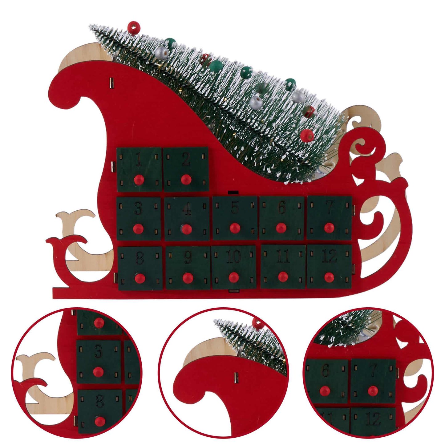 Ownkoti Christmas Countdown Advent Calendar Gift Box Decor - image 6