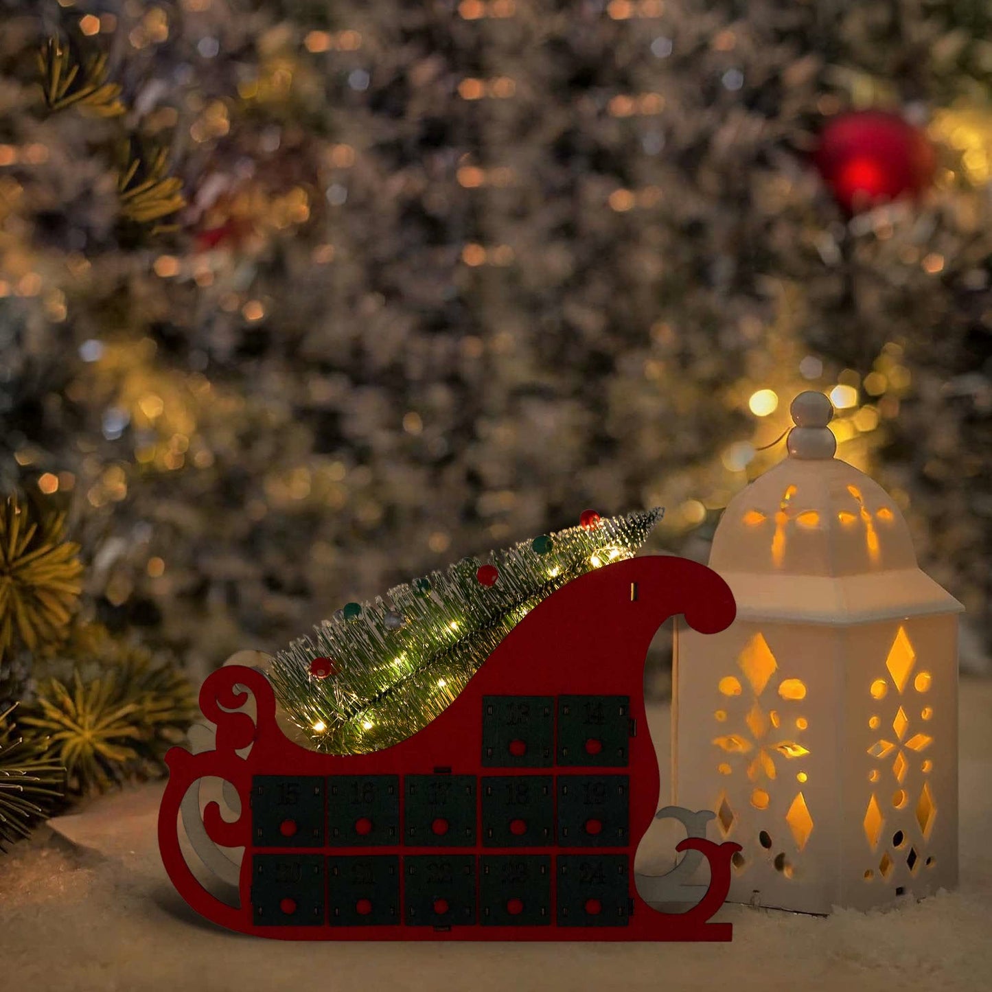 Ownkoti Christmas Countdown Advent Calendar Gift Box Decor - image 3