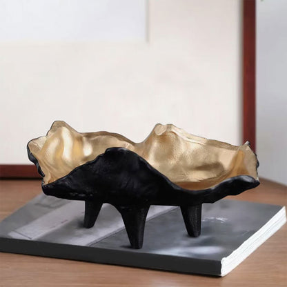 Ownkoti Modern Decorative Pedestal Tray - Black - image 3