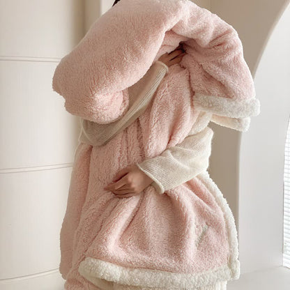 Ownkoti Bow Sherpa Reversible Throw Blanket - image 9