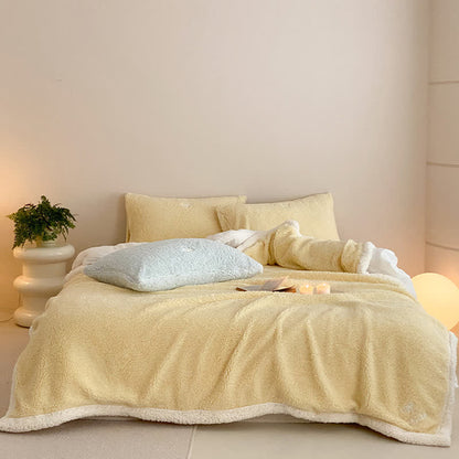 Ownkoti Bow Sherpa Reversible Throw Blanket - image 6