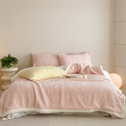 Ownkoti Bow Sherpa Reversible Throw Blanket - image 8