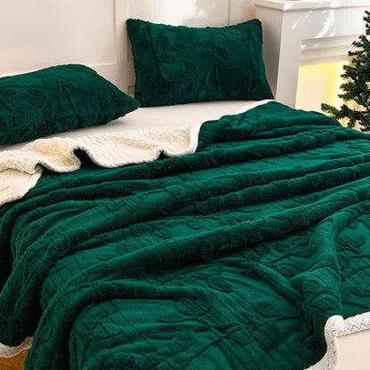 Ownkoti Leaf Textured Reversible Throw Blanket - image 5