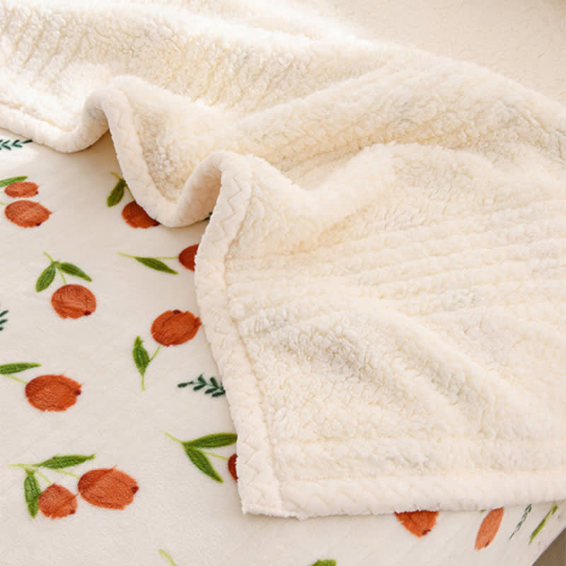 Ownkoti Tulip Sherpa Reversible Throw Blanket - image 4