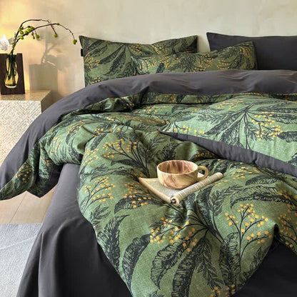 Ownkoti Botanical Brushed Cotton Bedding Set(4PCS) - King - image 0