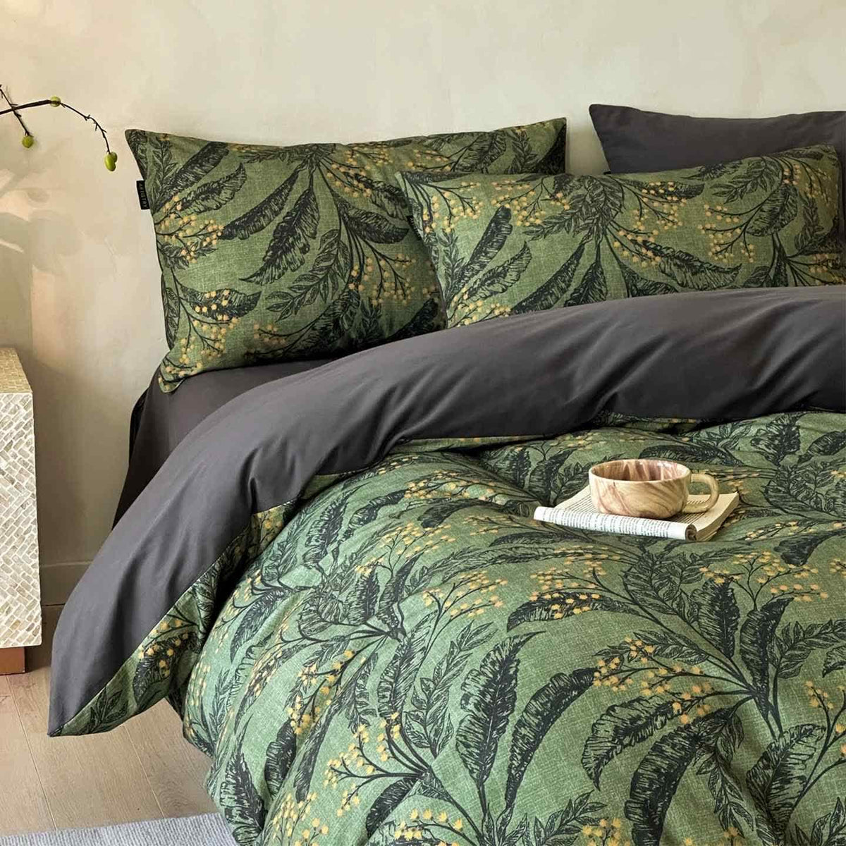 Ownkoti Botanical Brushed Cotton Bedding Set(4PCS) - image 2