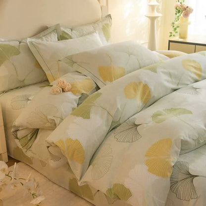 Ownkoti Fresh Ginkgo Cotton Bedding Set(4PCS) - image 3