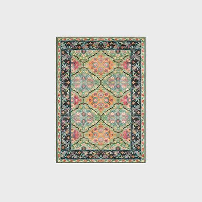 Ownkoti Vibrant Vintage Bohemian Green Area Rug - image 2