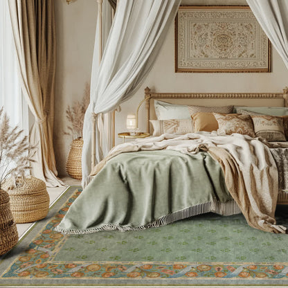 Ownkoti Refresh Green Floral Foldable Area Rug - 60" x 96" - image 0