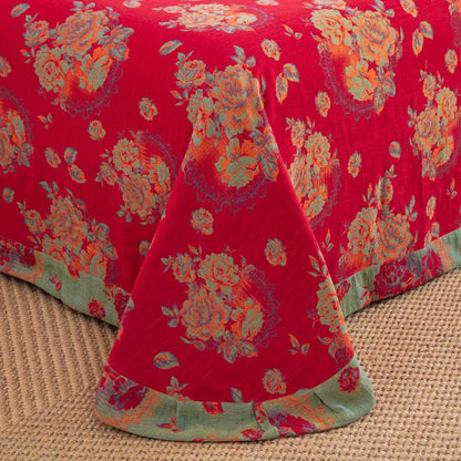 Ownkoti Luxurious Flower Pure Cotton Gauze Bedding(4PCS) - image 6