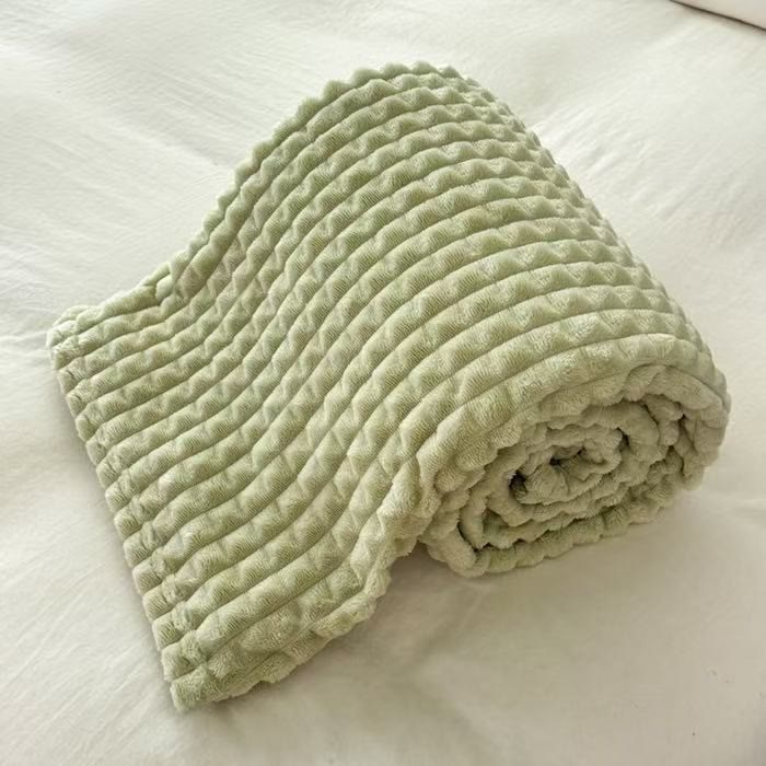 Plaid Thick Warm Throw Blanket - Green - 79"W x 90"L - image 25