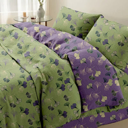 Ownkoti Ginkgo Cotton Reversible Bedding Set(4PCS) - image 7