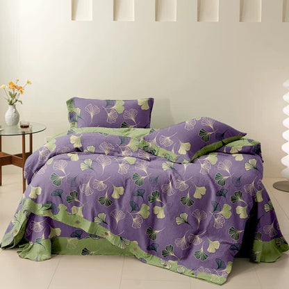 Ownkoti Ginkgo Cotton Reversible Bedding Set(4PCS) - image 1