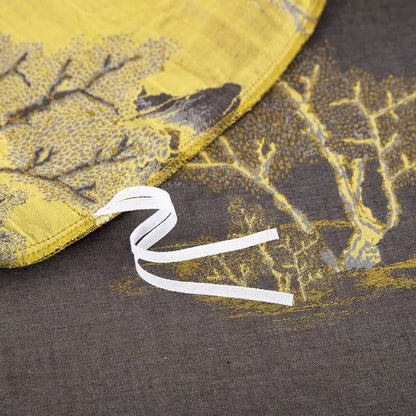 Ownkoti Landscape Print Cotton Gauze Jacquard Bedding Set(4pcs) - image 8