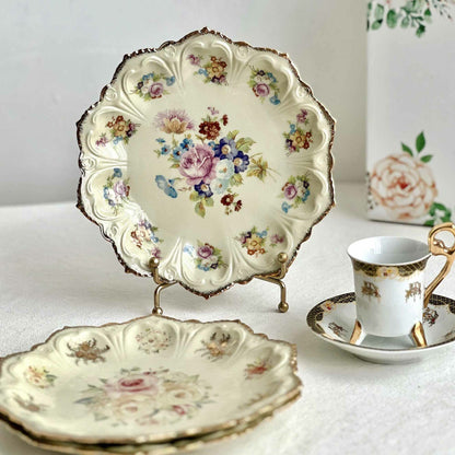 Ownkoti Romantic Floral Porcelain Plate - image 0