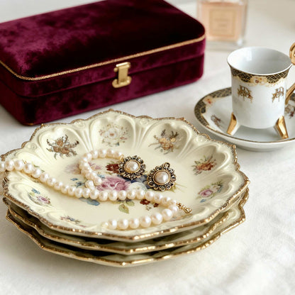 Ownkoti Romantic Floral Porcelain Plate - image 3