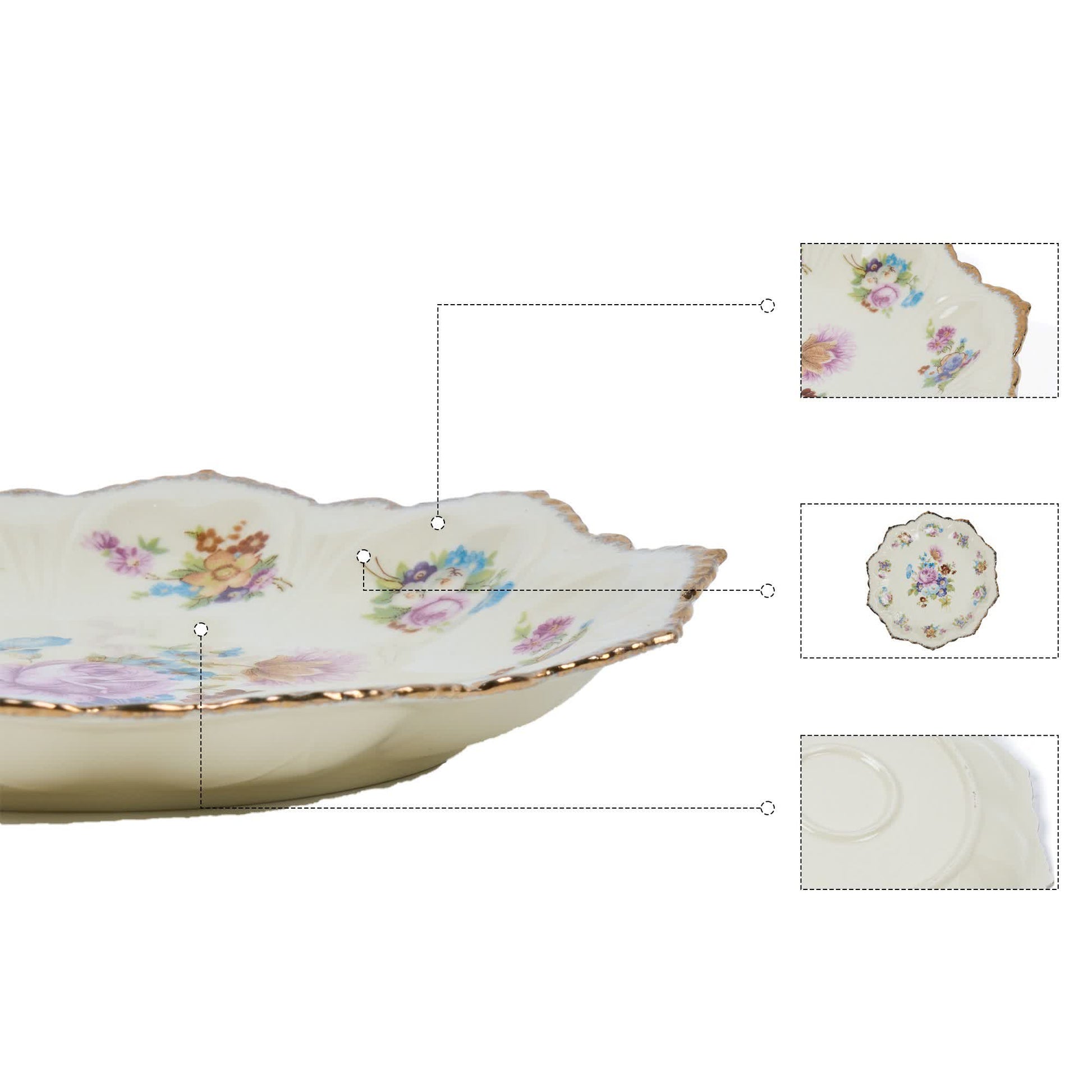 Ownkoti Romantic Floral Porcelain Plate - image 9