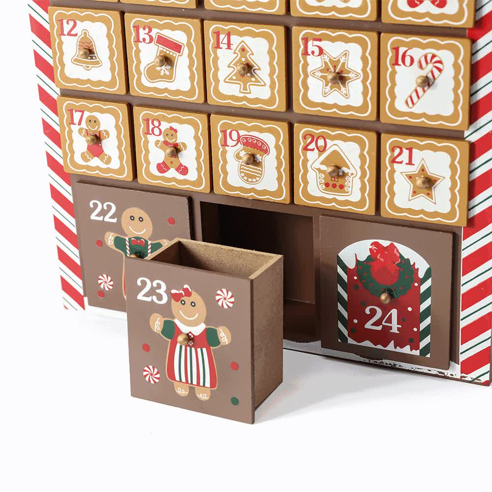 Ownkoti Gingerbread Man Christmas Countdown Calendar Gift Box - image 11