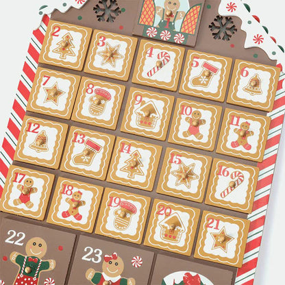 Ownkoti Gingerbread Man Christmas Countdown Calendar Gift Box - image 13