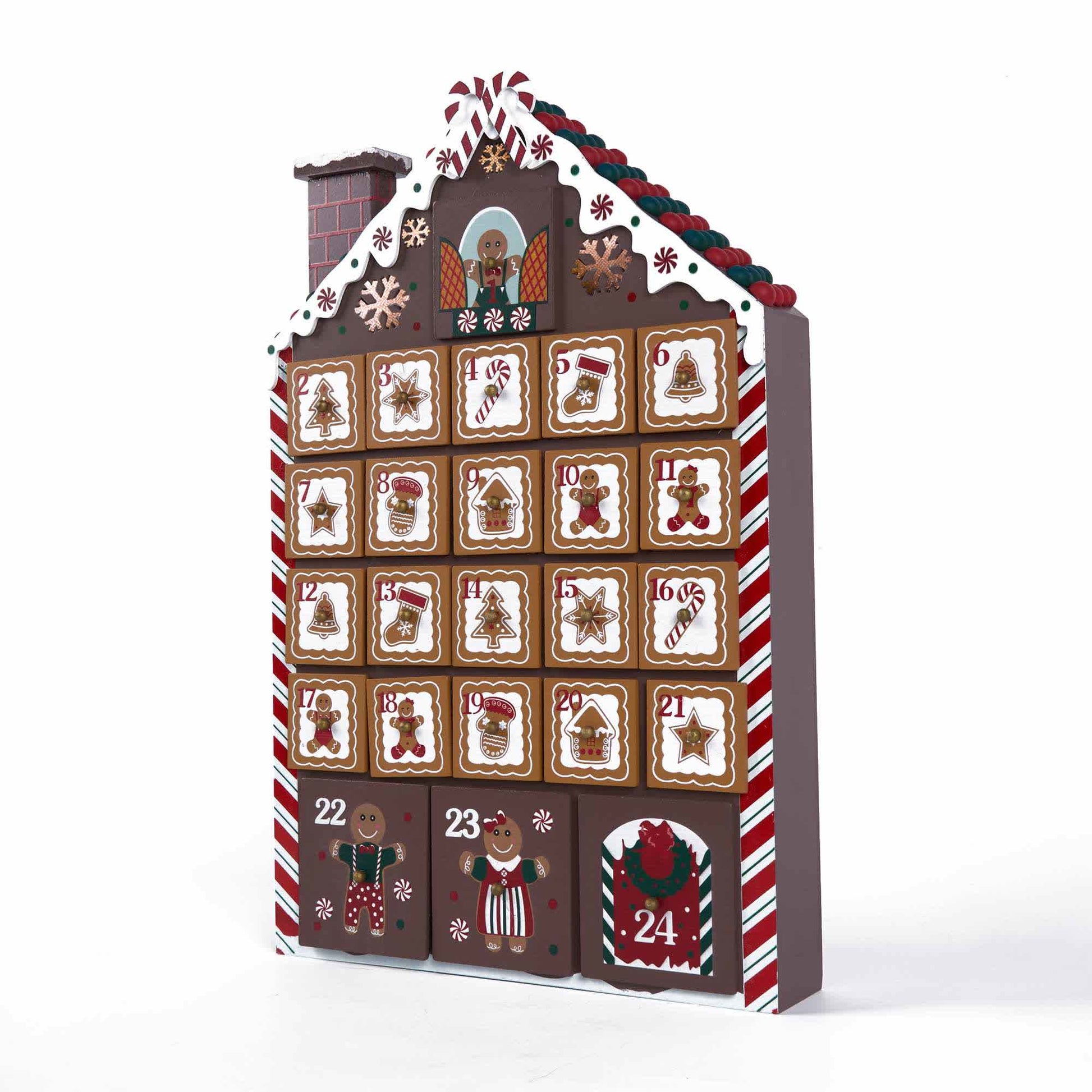 Ownkoti Gingerbread Man Christmas Countdown Calendar Gift Box - image 9