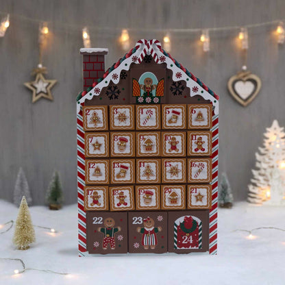 Ownkoti Gingerbread Man Christmas Countdown Calendar Gift Box - image 2