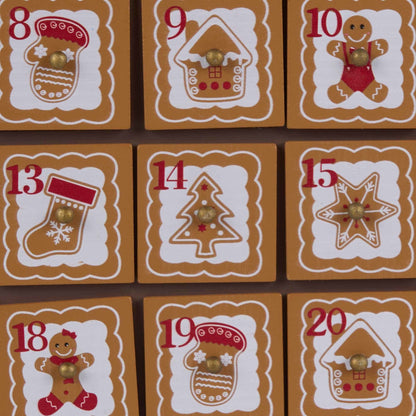 Ownkoti Gingerbread Man Christmas Countdown Calendar Gift Box - image 12