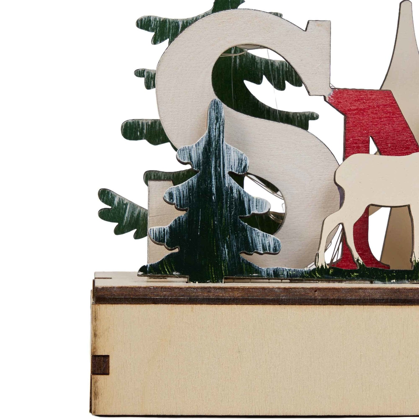 Ownkoti Lighted Wooden Christmas Tabletop Decoration - image 10