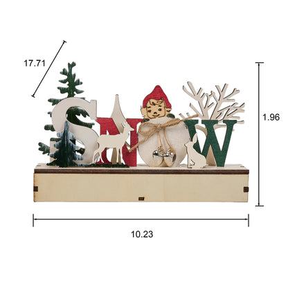 Ownkoti Lighted Wooden Christmas Tabletop Decoration - image 14